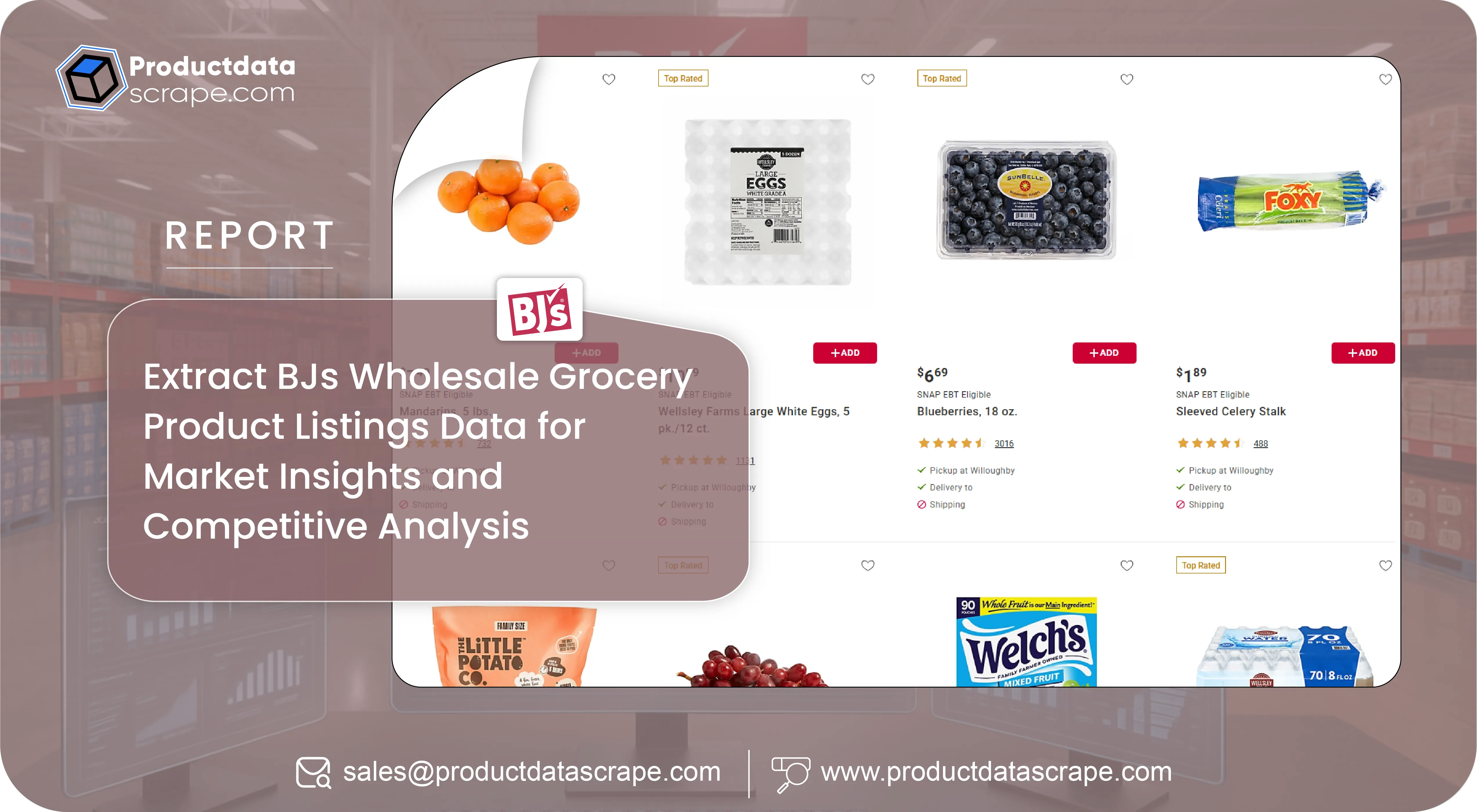 Extract BJs Wholesale Grocery Product Listings Data for Market Insights and Competitive Analysis